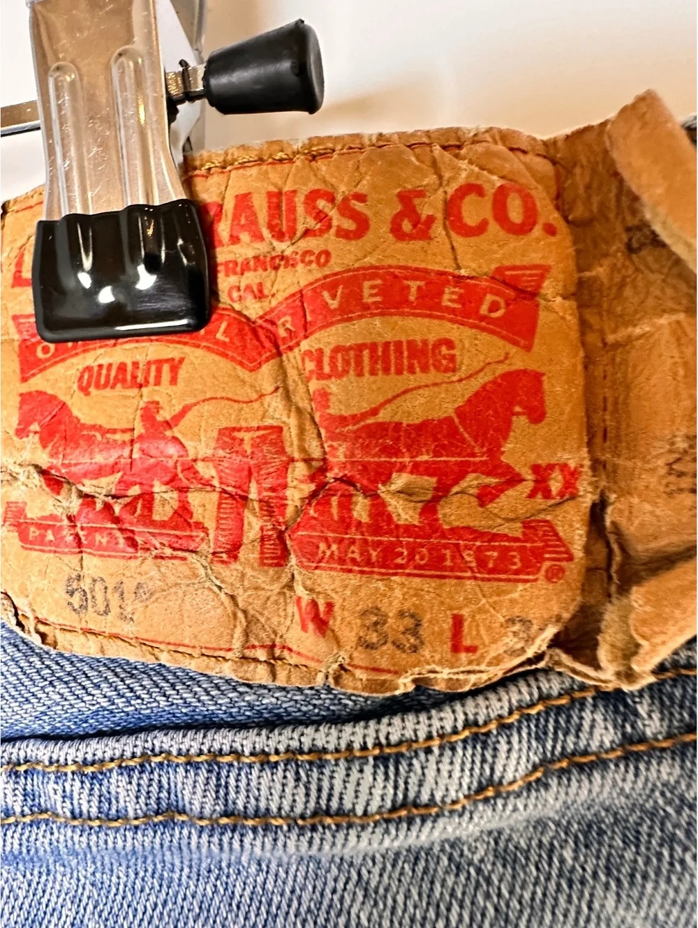 Levi’s 501 Original Fit Button Fly Jeans W33 L32